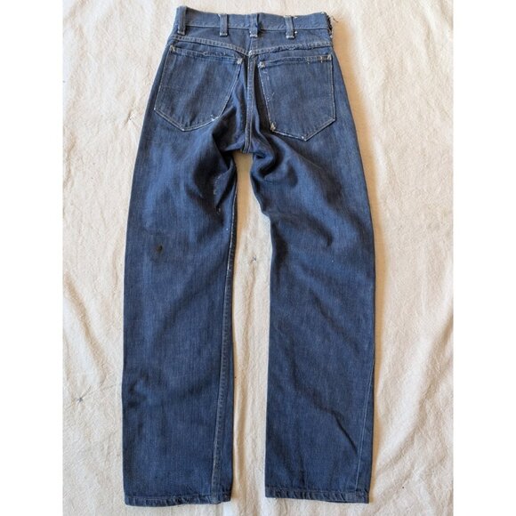 JCPenney Foremost Dark Selvedge Denim Vintage 50s 60s Youth Size 24x27 - Picture 6 of 9